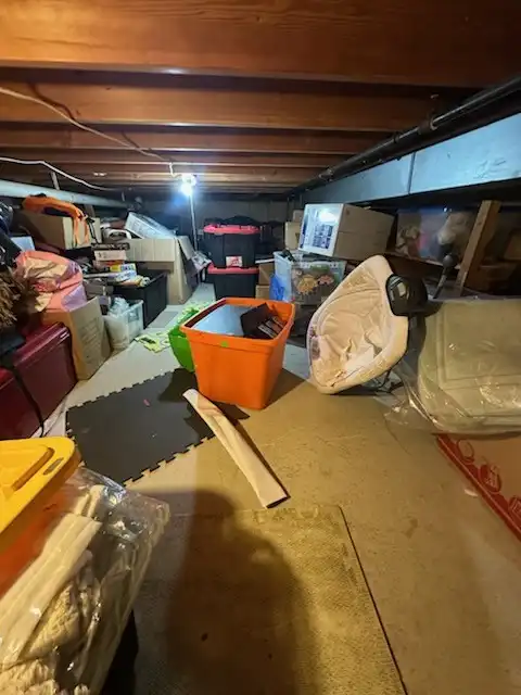 Before: Basement Storage Cleanout
